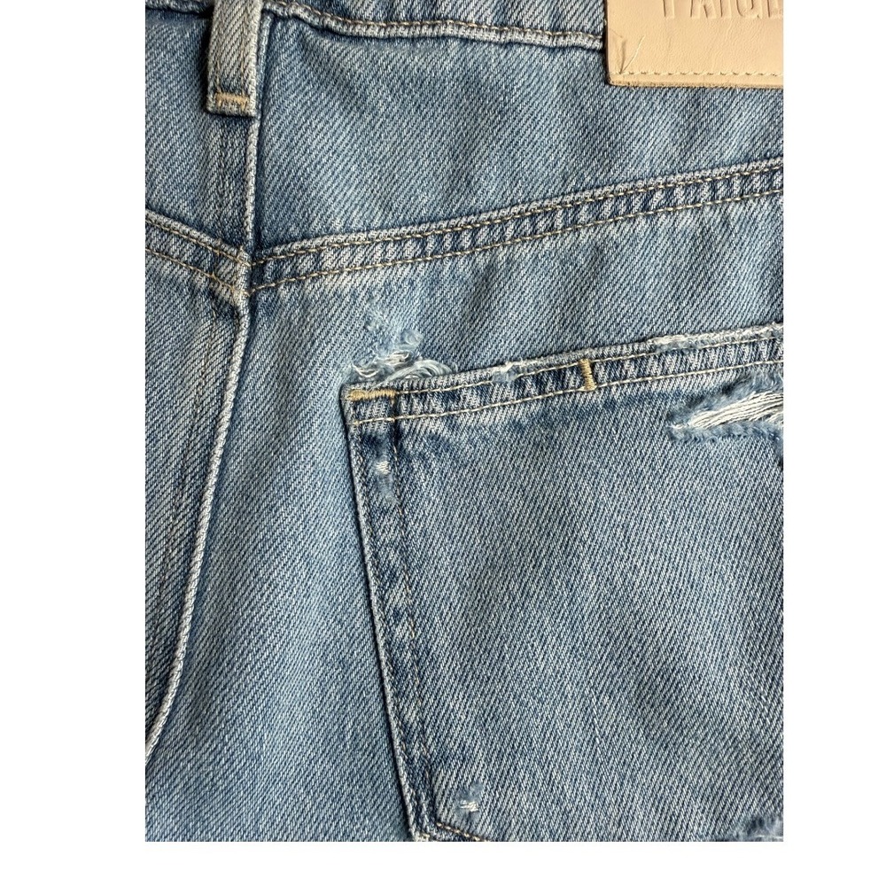 PAIGE‎ Noella Short Barcelona Distressed Light Wash Denim Cutoffs 4 27 - Picture 3 of 8